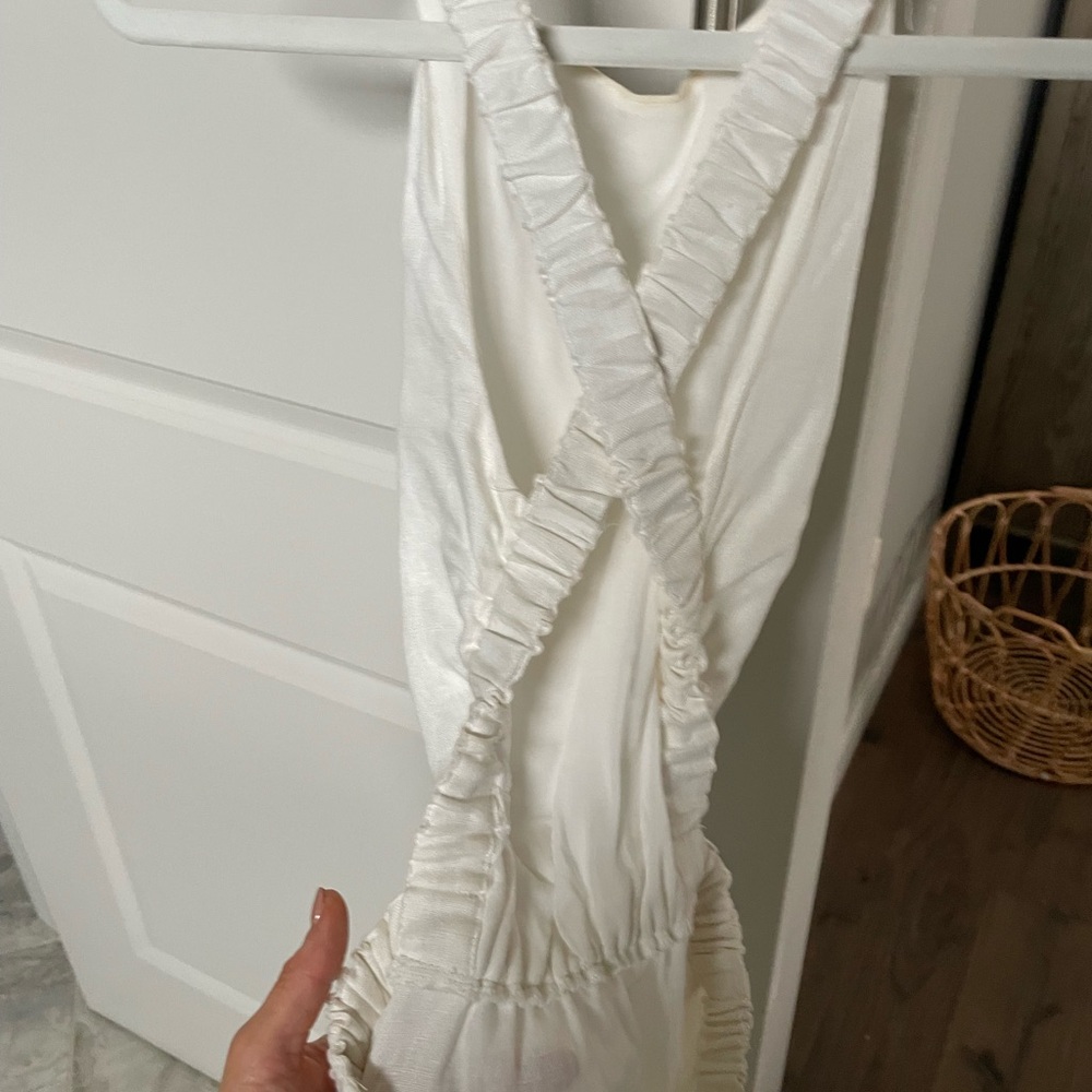 SIR the label Women’s White Alena Cross Over Maxi Dress. Sz 0 - Picture 6 of 11
